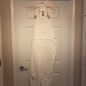 Lucky Brand White Overalls